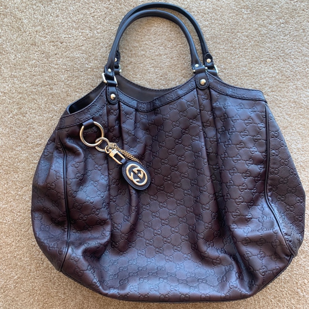 AUTHENTIC GUCCI LEATHER HANDBAG